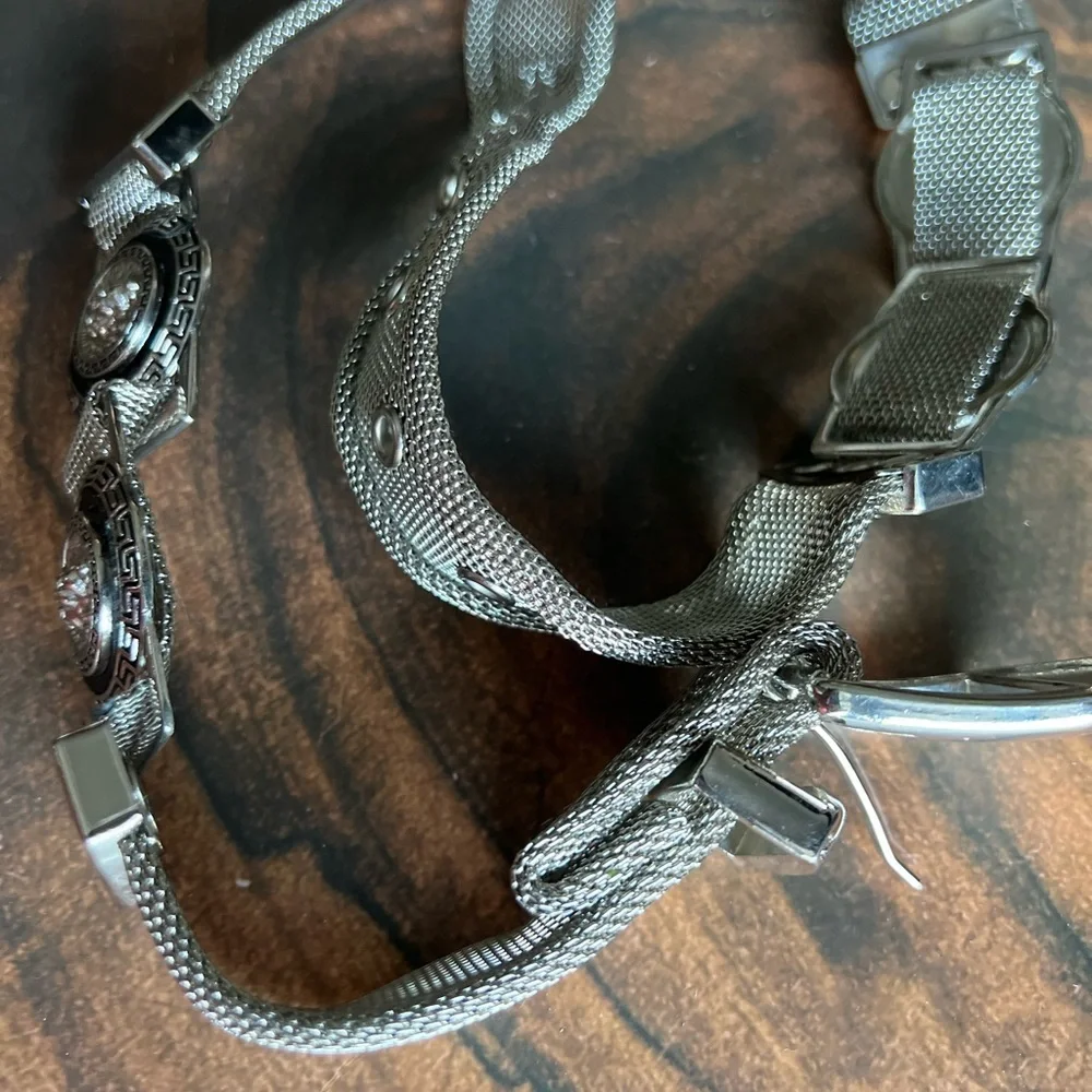 Vintage Versace silver belt